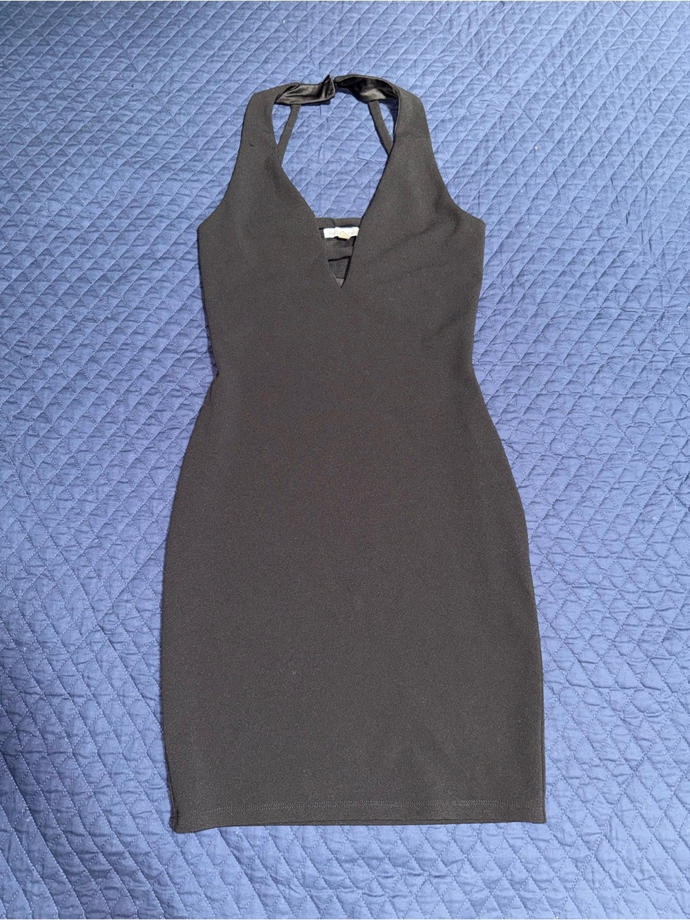 Charlotte Russe Black Halter Mini Dress